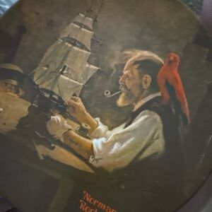 Knowles Nautical Art with Red Parrot